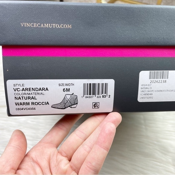 New Vince Camuto Arendara Snake Print Leather Booties in Warm Roccia - Picture 11 of 14